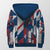 Sherpa Hoodie Serbia Flag Color With Coat Of Arm RLT7 - Wonder Print Shop