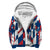 Sherpa Hoodie Serbia Flag Color With Coat Of Arm RLT7 - Wonder Print Shop