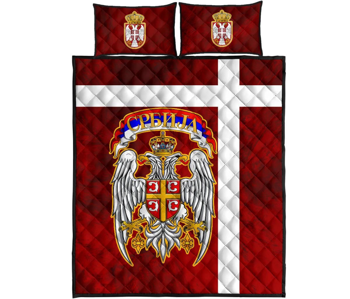 Serbia Quilt Bed Set Best Serbian Eagle Tattoo RLT7 - Wonder Print Shop