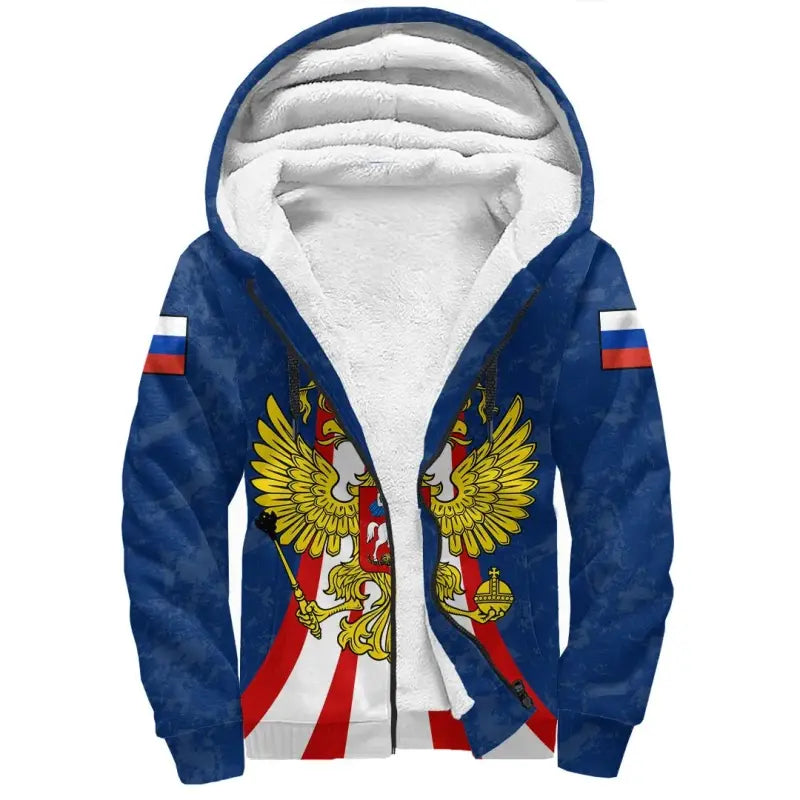 Russia Sherpa Hoodie Victory Day RLT12 - Wonder Print Shop