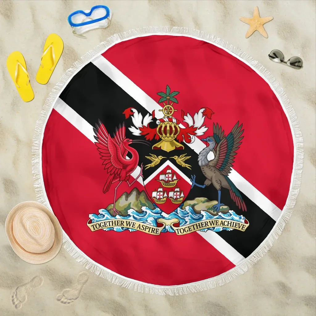 Trinidad and Tobago Beach Blanket Flag RLT6 - Wonder Print Shop