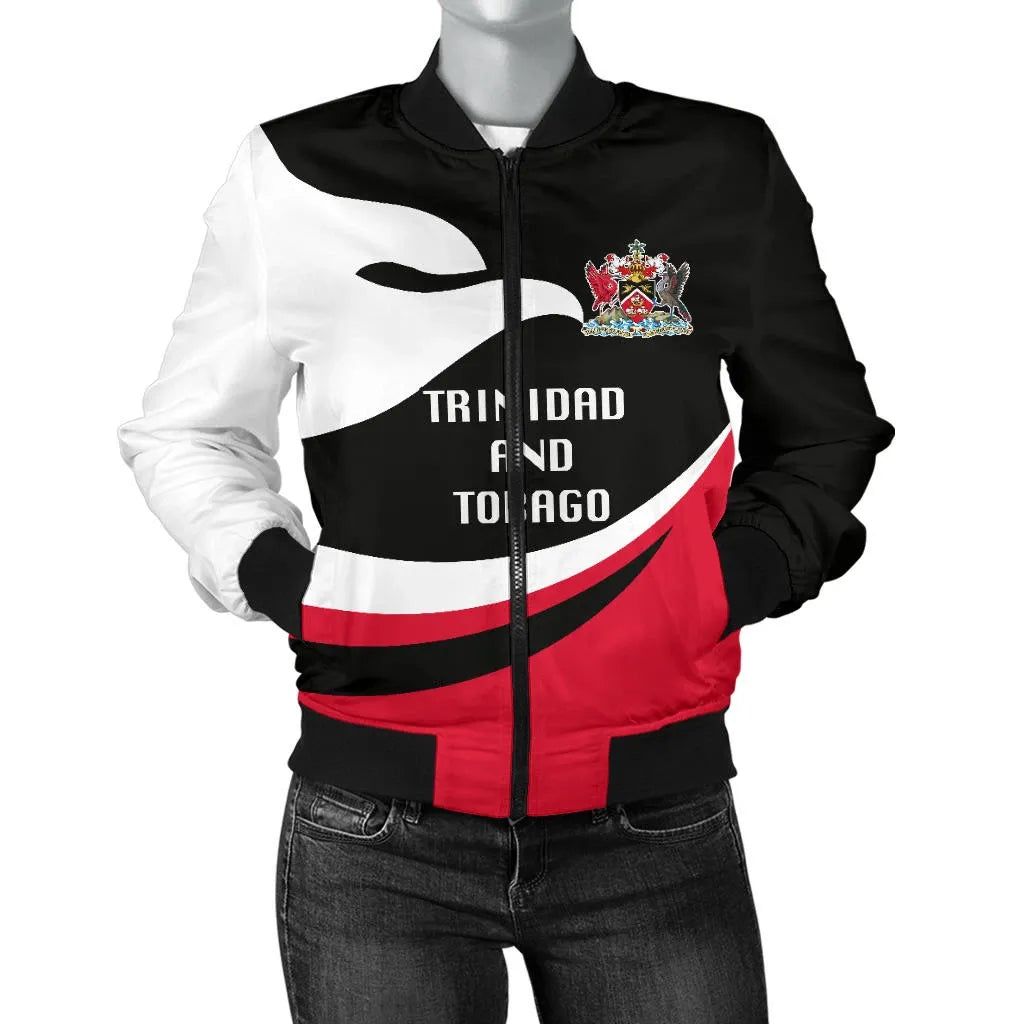 Trinidad and Tobago Women Bomber Jacket Proud Version RLT6 - Wonder Print Shop