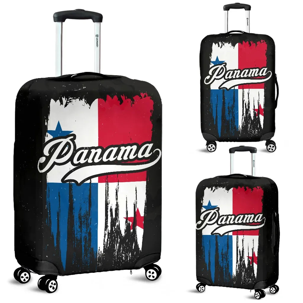 Panama Luggage Cover Retro Panama Flag RLT13 - Wonder Print Shop