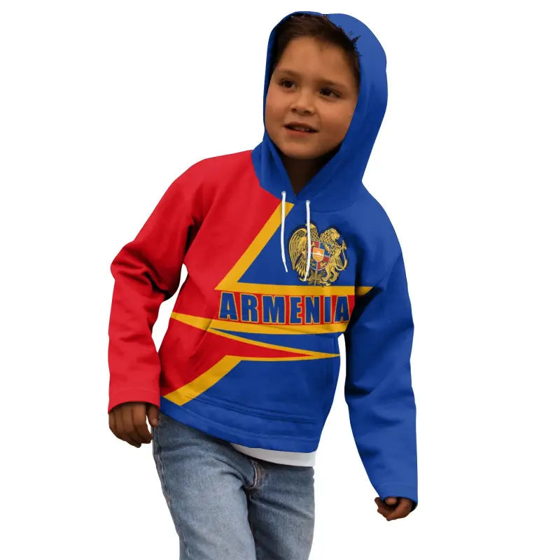 Armenia Hoodie Kid - Armenia Pride RLT8 - Wonder Print Shop