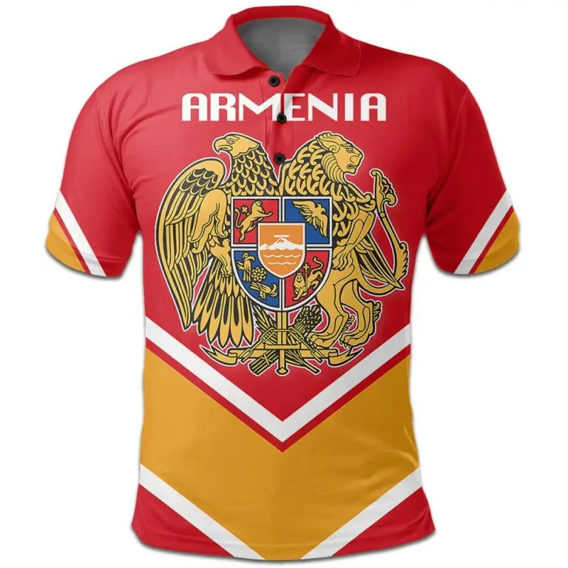 Armenia Coat Of Arms Polo Lucian Style RLT8 - Wonder Print Shop