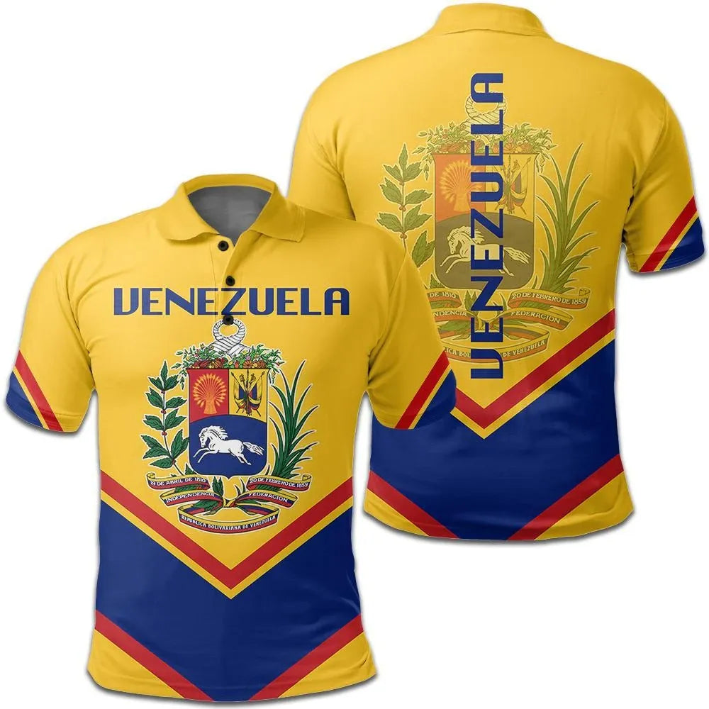 Venezuela Coat Of Arms Polo Lucian Style RLT7 - Wonder Print Shop