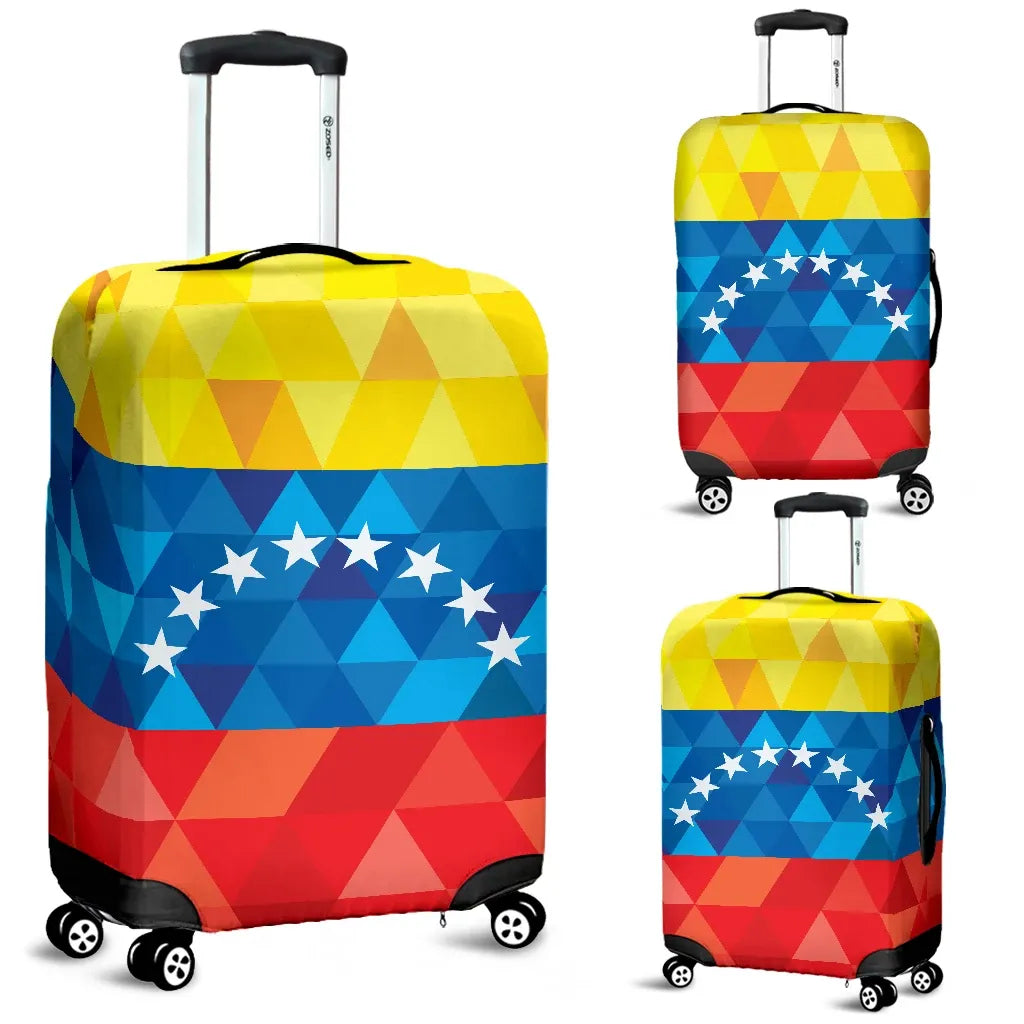 Venezuela Luggage Cover Polygon Venezuela Flag 01 RLT7 - Wonder Print Shop