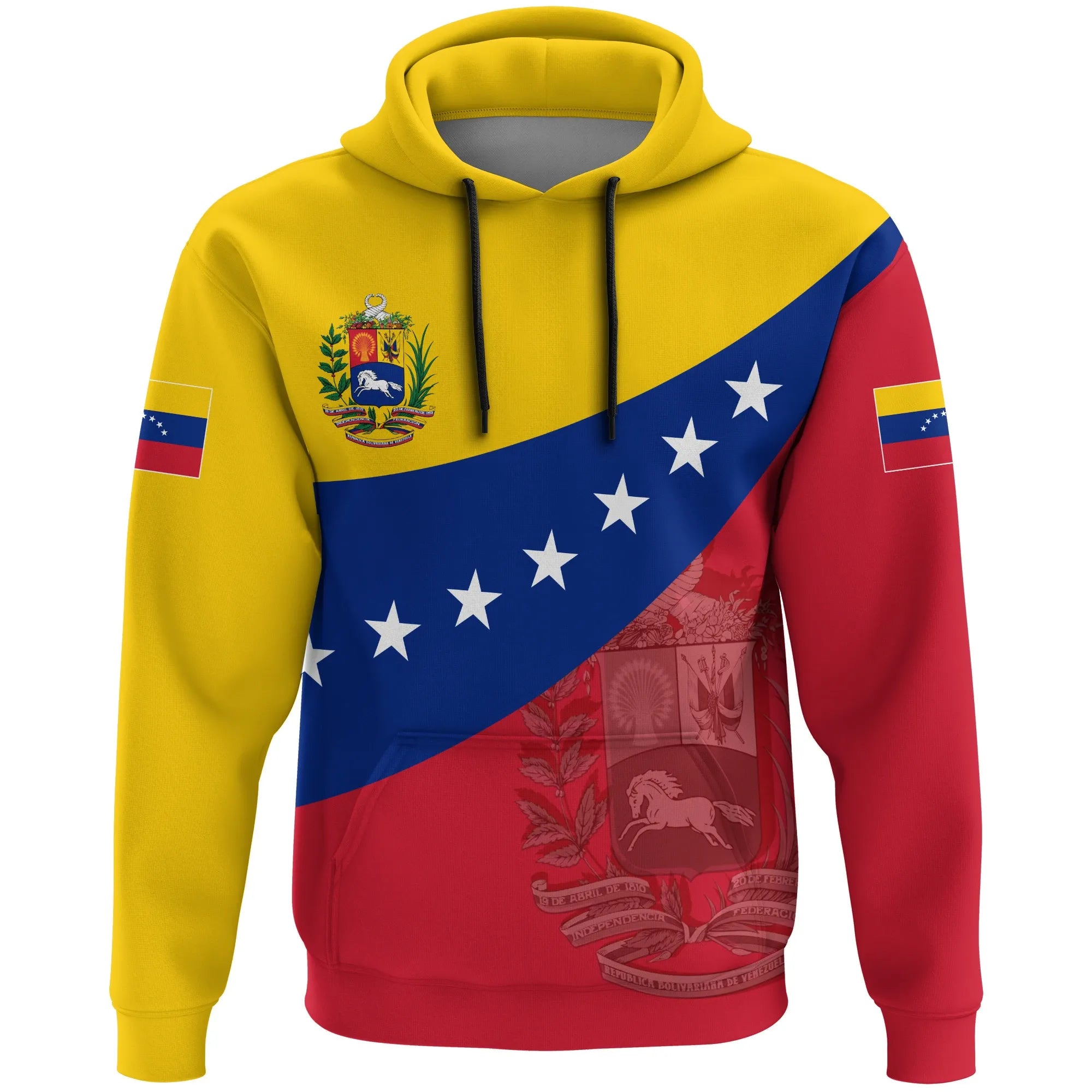 Venezuela Hoodie Flag Independence Day RLT7 - Wonder Print Shop