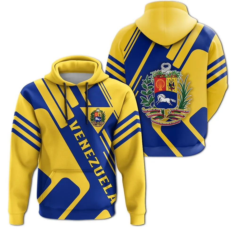 Venezuela Hoodie Coat Of Arms Rockie RLT7 - Wonder Print Shop