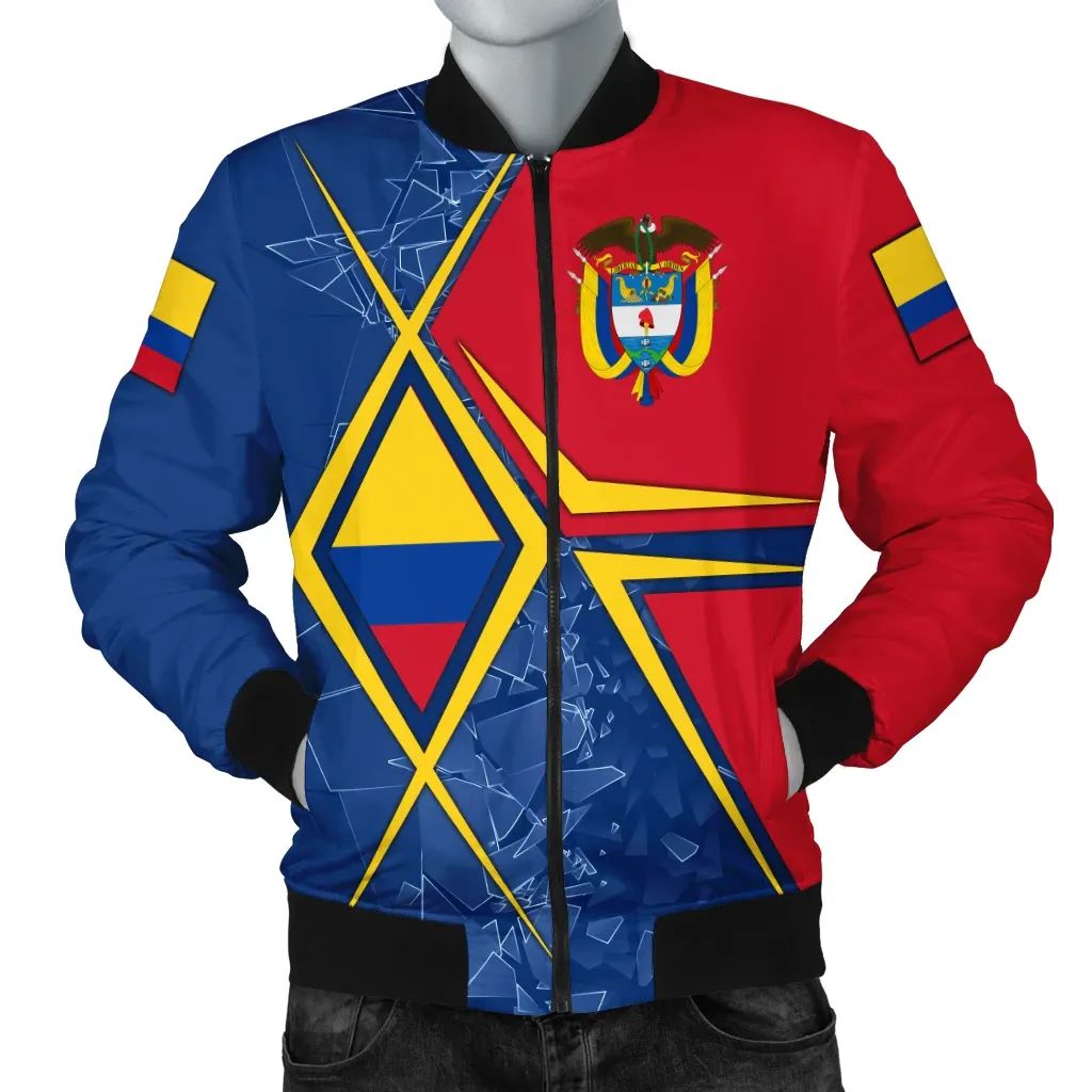 Colombia Men's Bomber Jacket - Colombia Legend RLT7 - Wonder Print Shop