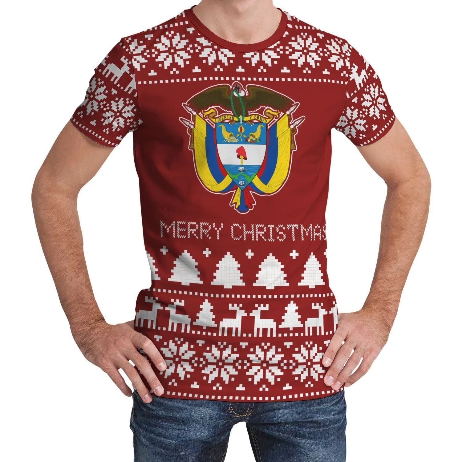 Colombia Christmas T Shirt RLT7 - Wonder Print Shop