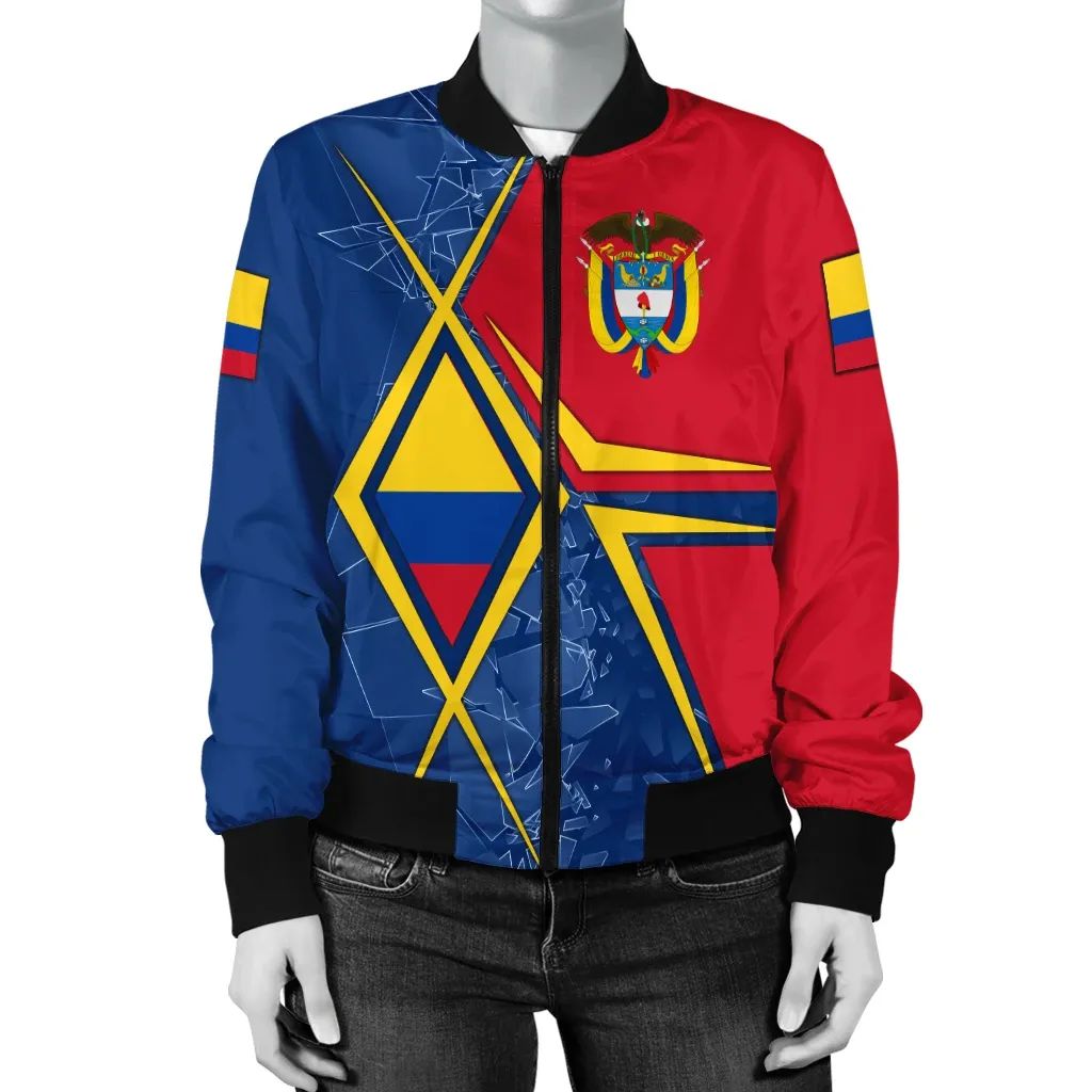 Colombia Women's Bomber Jacket - Colombia Legend RLT7 - Wonder Print Shop