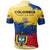 Colombia Polo Shirt Colombia Flag Brush RLT7 - Wonder Print Shop