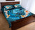 Costa Rica Quilt Bed Set Blue Plumeria Animal Tattoo RLT13 - Wonder Print Shop