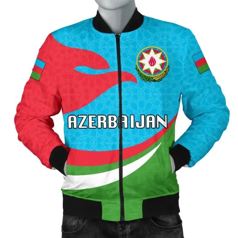 Azerbaijan Men Bomber Jacket Proud Version RLT8 - Wonder Print Shop