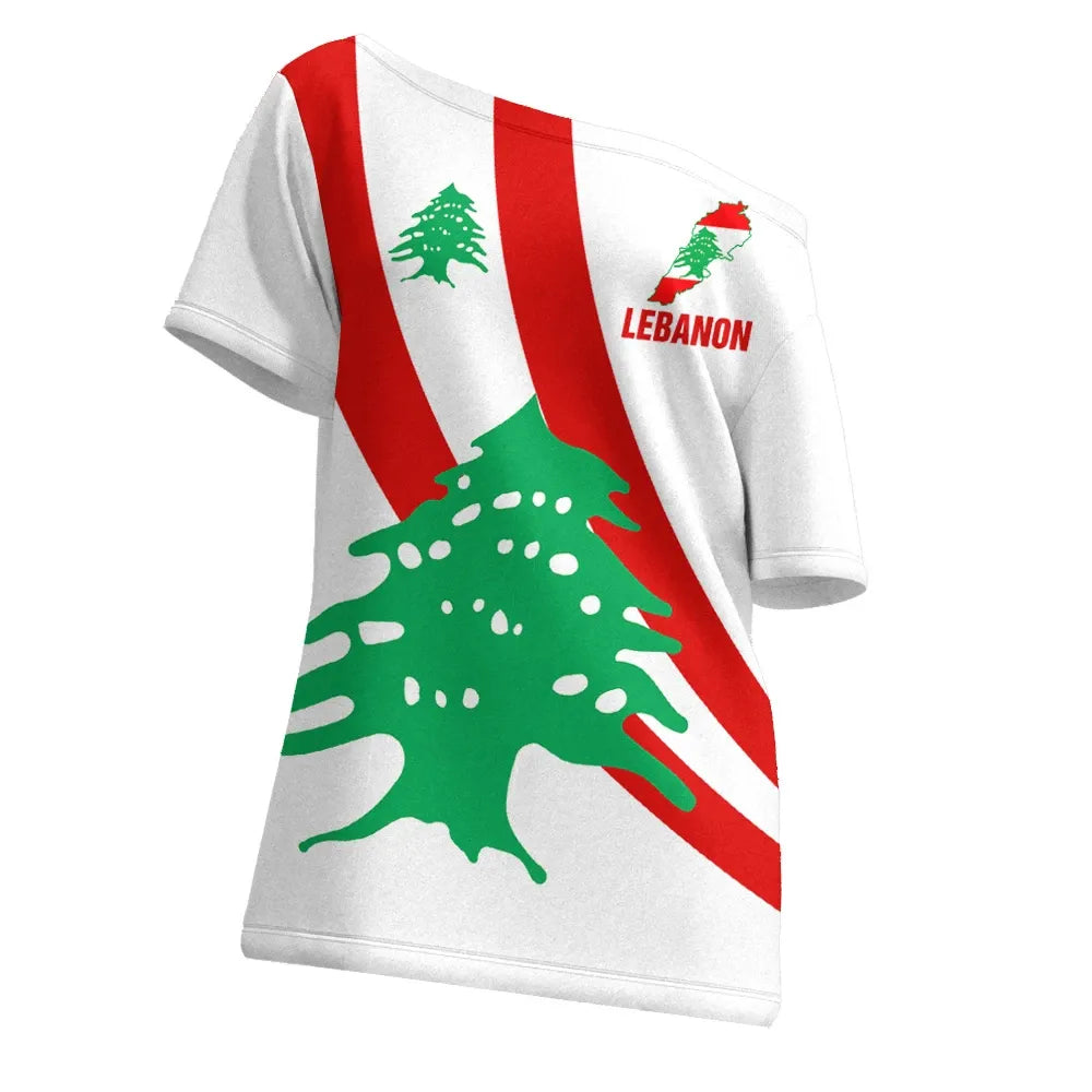 lebanon-special-flag-womens-off-shoulder-t-shirt