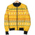 Lithuania Christmas Bomber Jacket For Men - Yellow RLT6 - Wonder Print Shop