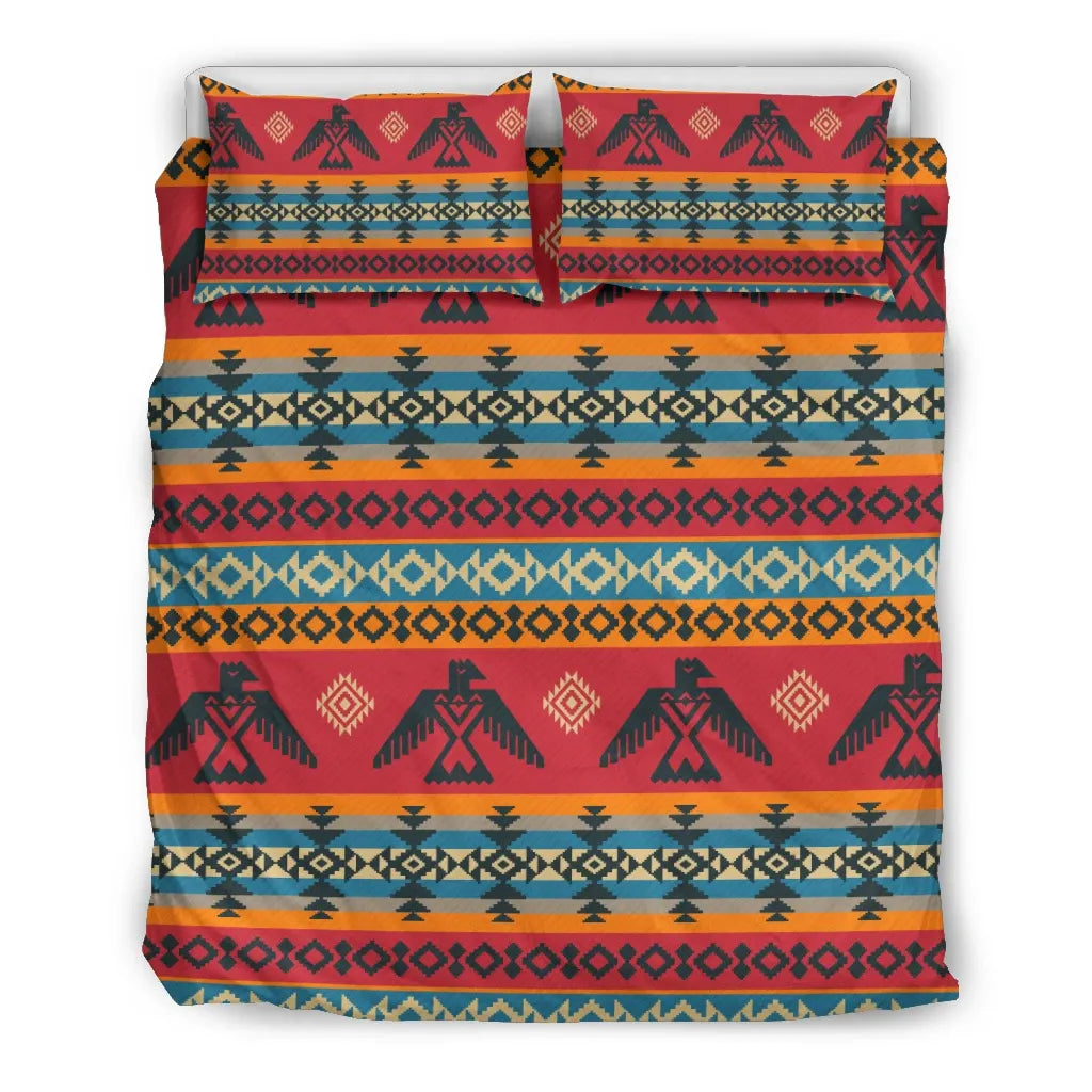 mexico-bedding-set-aztec-eagle-pattern