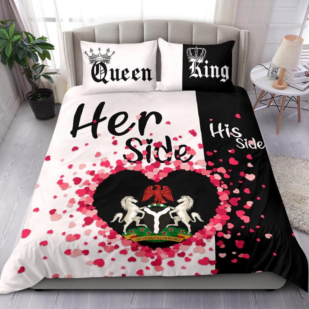 Nigeria Bedding Set Couple King/Queen Her Side/His Side RLT8 - Wonder Print Shop