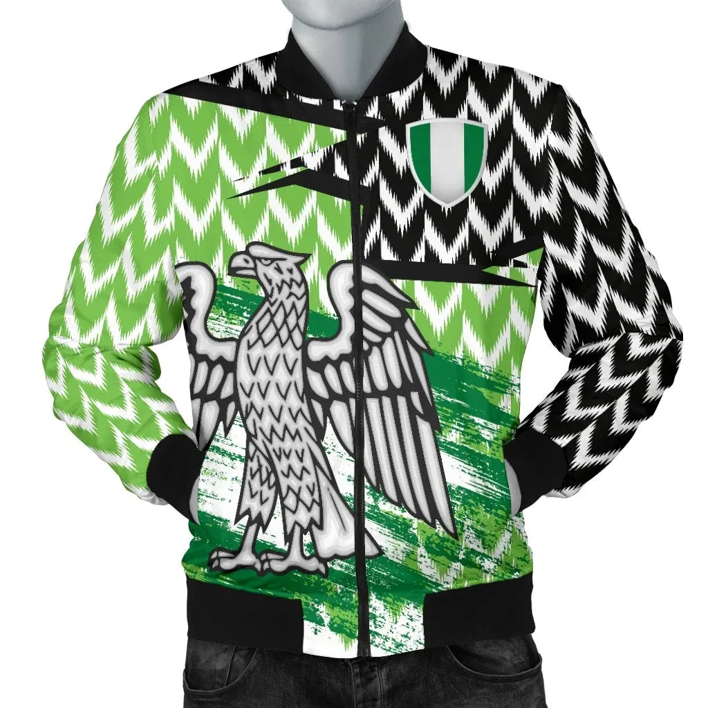 Nigeria Home Mens Bomber Jacket The Super Eagles RLT8 - Wonder Print Shop