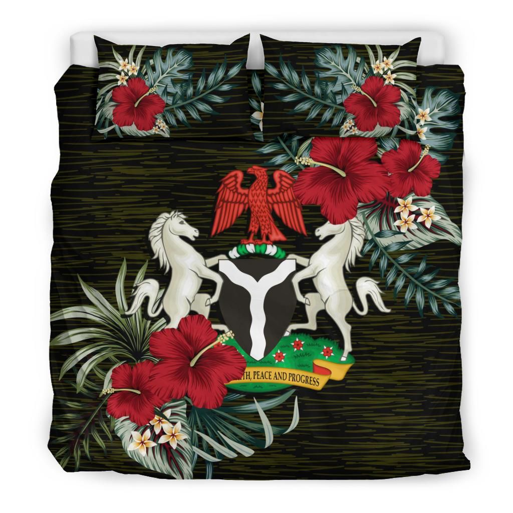 Nigeria Bedding Set Special Hibiscus RLT8 - Wonder Print Shop