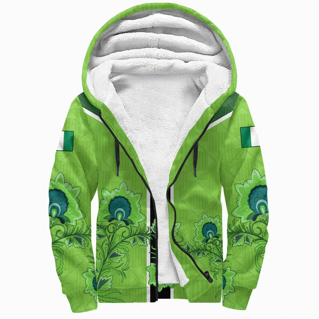 Nigeria Is My Homeland Sherpa Hoodie RLT8 - Wonder Print Shop