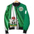 Nigeria Womens Bomber Jacket Nigerian Waving Flag With Coat Of Arms RLT8 - Wonder Print Shop