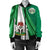 Nigeria Womens Bomber Jacket Nigerian Waving Flag With Coat Of Arms RLT8 - Wonder Print Shop