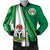 Nigeria Mens Bomber Jacket Nigerian Waving Flag With Coat Of Arms RLT8 - Wonder Print Shop