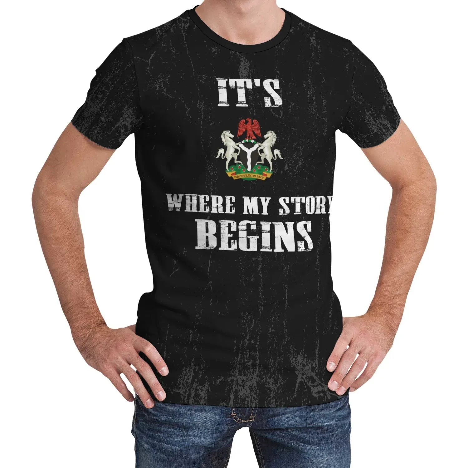 Nigeria T Shirt Its Where My Story Begins RLT8 - Wonder Print Shop