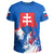 Slovakia Coat Of Arms T Shirt Spaint Style RLT13 - Wonder Print Shop