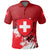 Switzerland Polo Shirt Coat Of Arms Spaint Style RLT13 - Wonder Print Shop