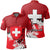 Switzerland Polo Shirt Coat Of Arms Spaint Style RLT13 - Wonder Print Shop