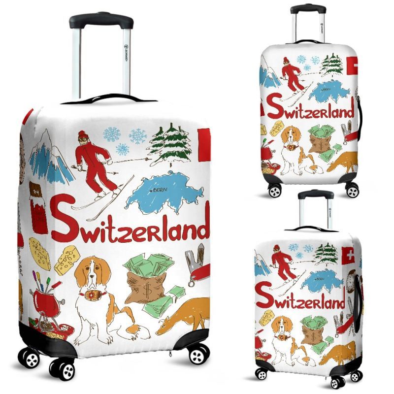 switzerland-things-luggage-cover