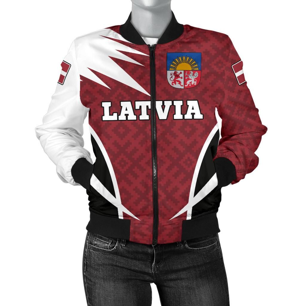 Latvia Bomber Active Women RLT6 - Wonder Print Shop