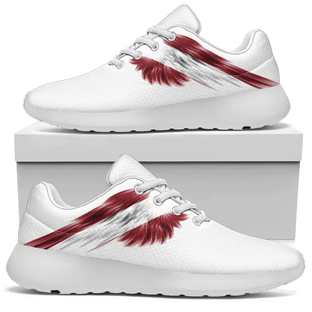 Latvia Sneakers Wings Flag Women's/Men's RLT6 - Wonder Print Shop