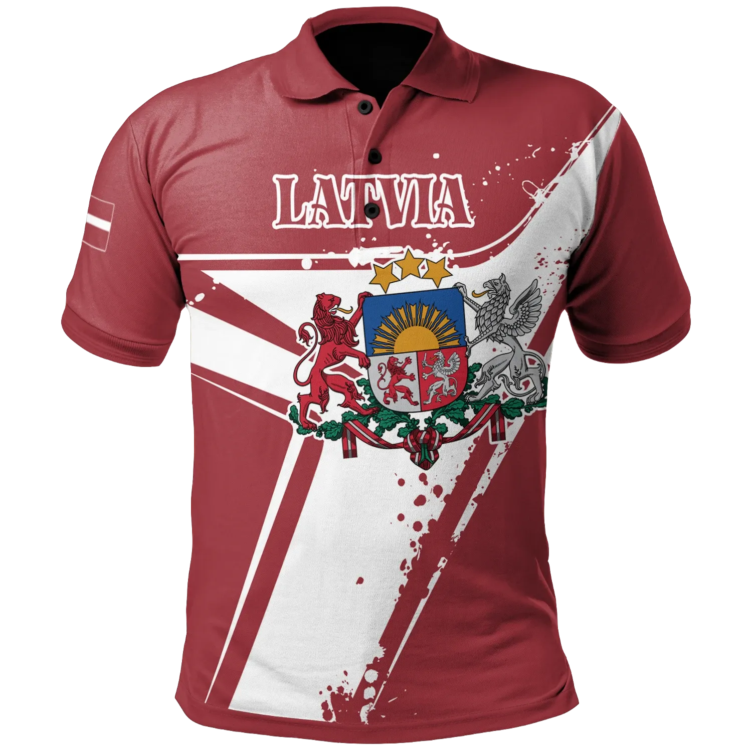 Latvia polo_shirt - Latvia Pride RLT6 - Wonder Print Shop