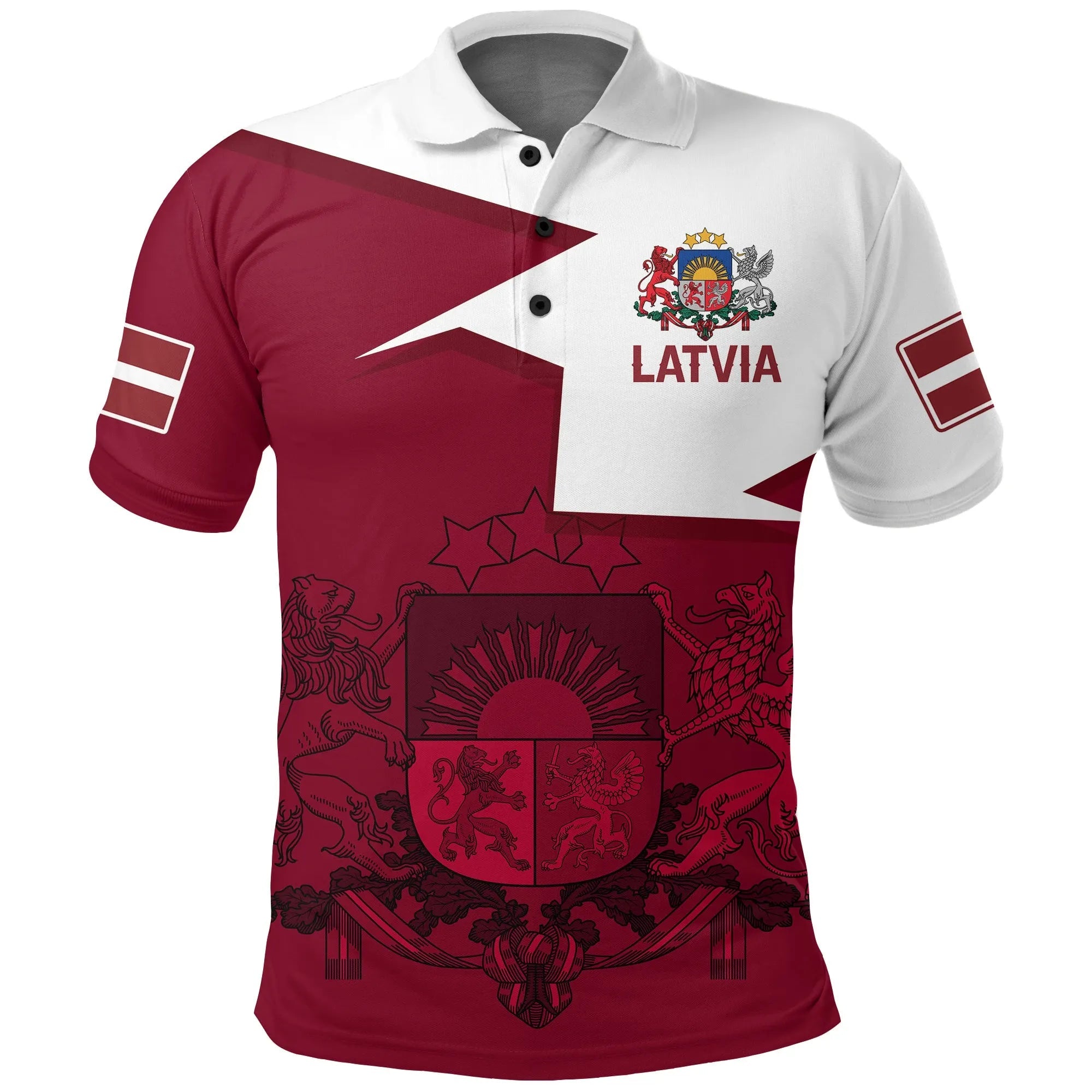 Latvia Polo Shirt HOME RLT6 - Wonder Print Shop