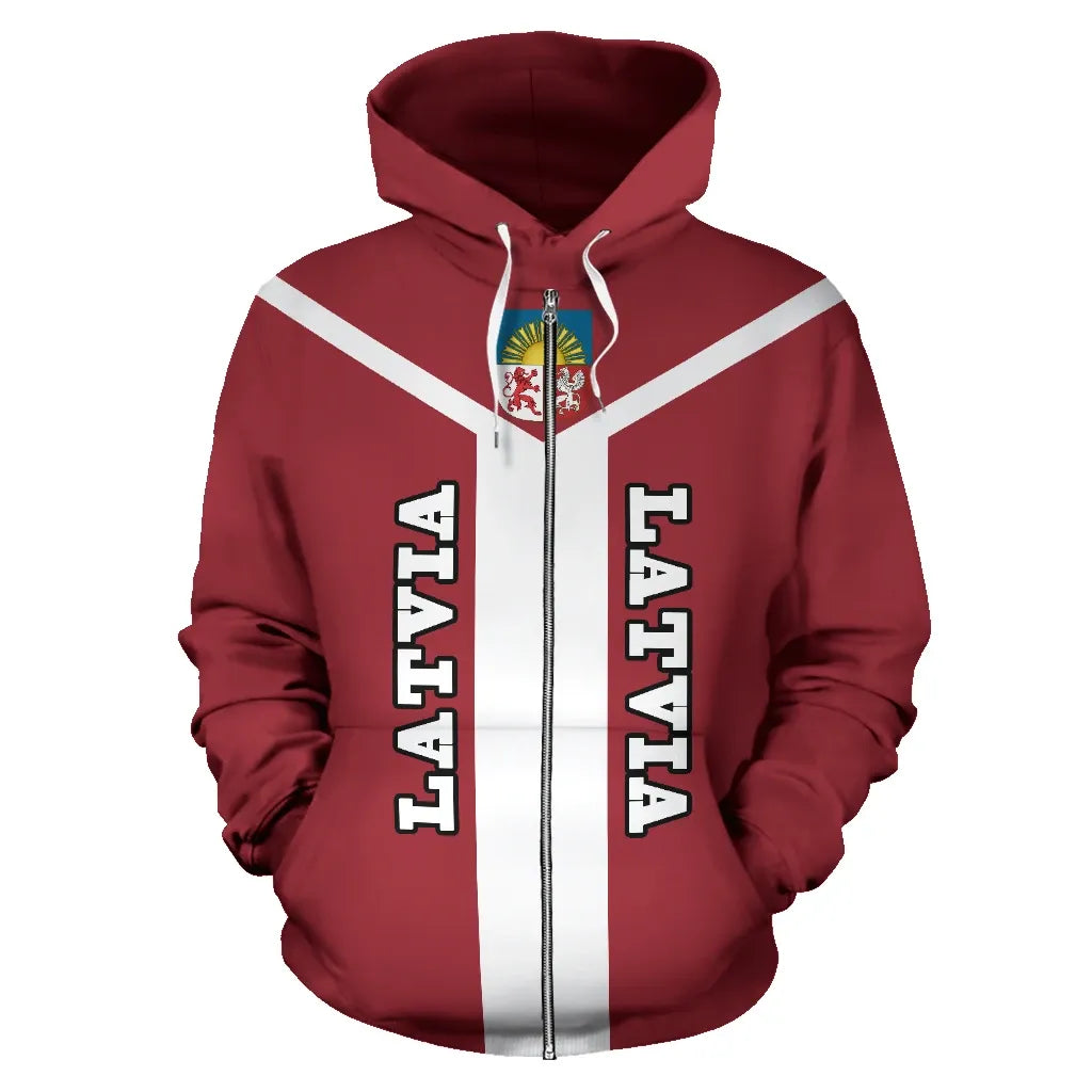 Latvia Is My Homeland Zipper Hoodie RLT6 - Wonder Print Shop