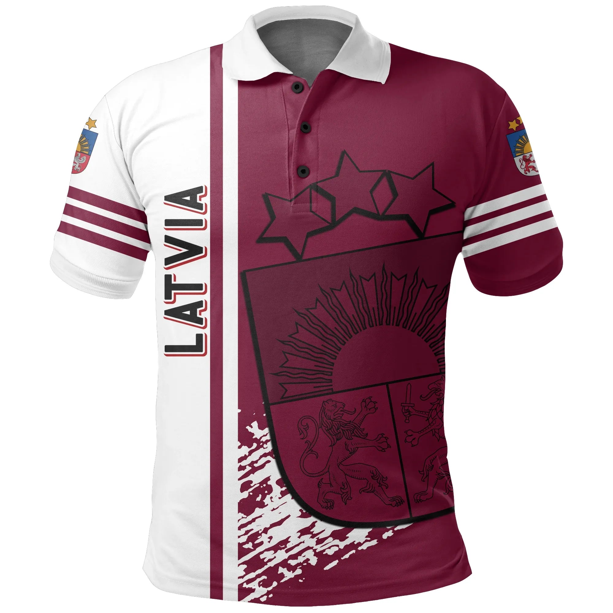 Latvia Polo Shirt Quarter Style RLT6 - Wonder Print Shop