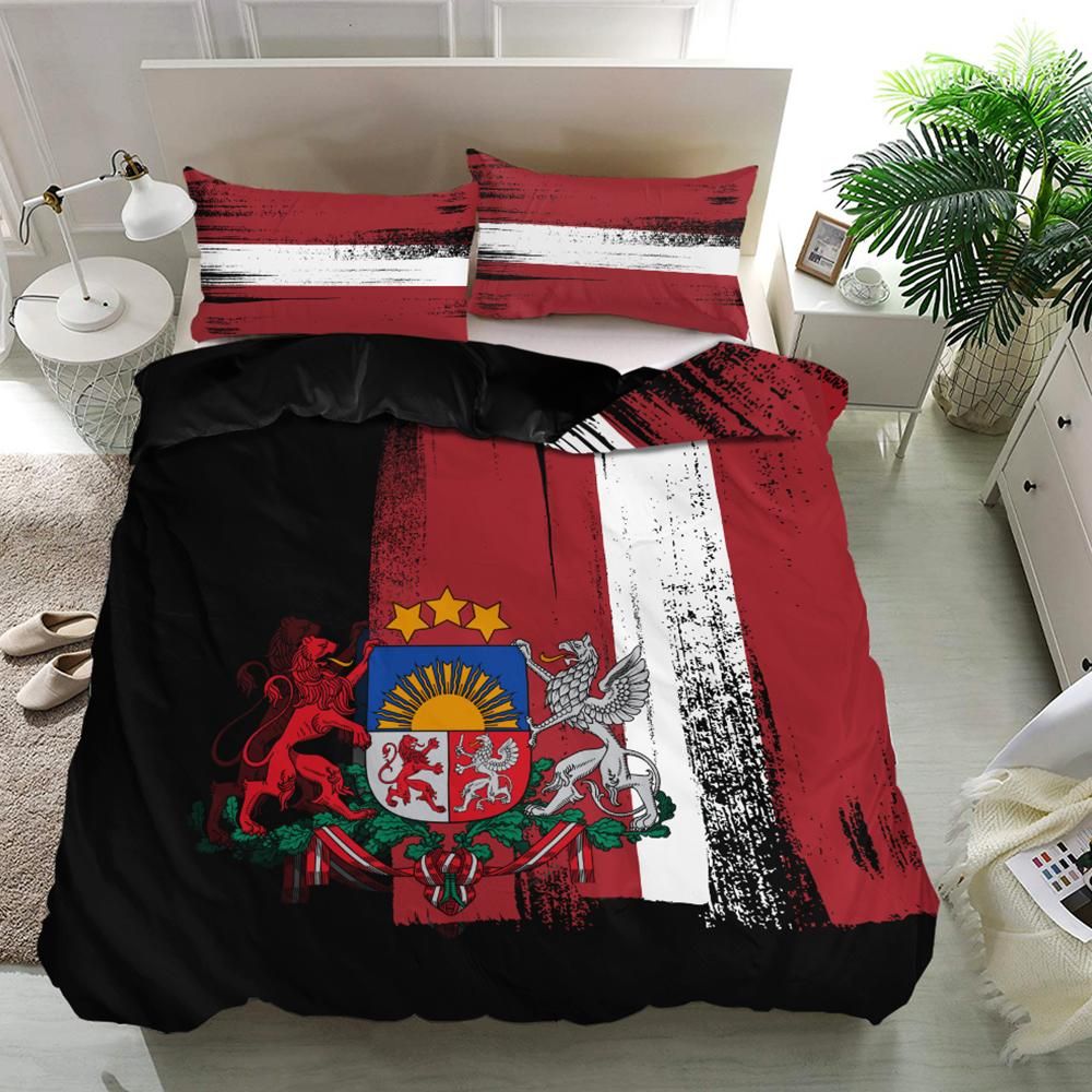 Latvia Flag Bedding Set Flag Style4 RLT6 - Wonder Print Shop