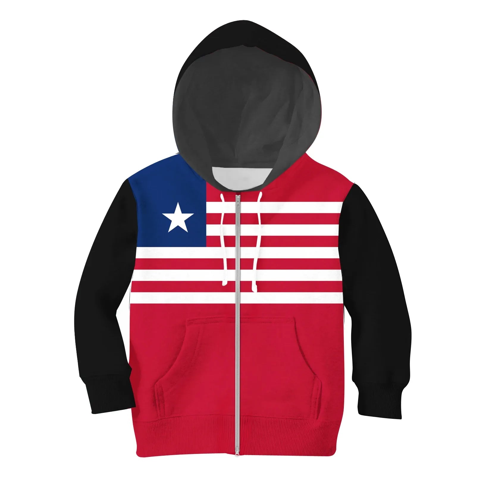 Liberia Kid Zip Hoodie RLT6 - Wonder Print Shop