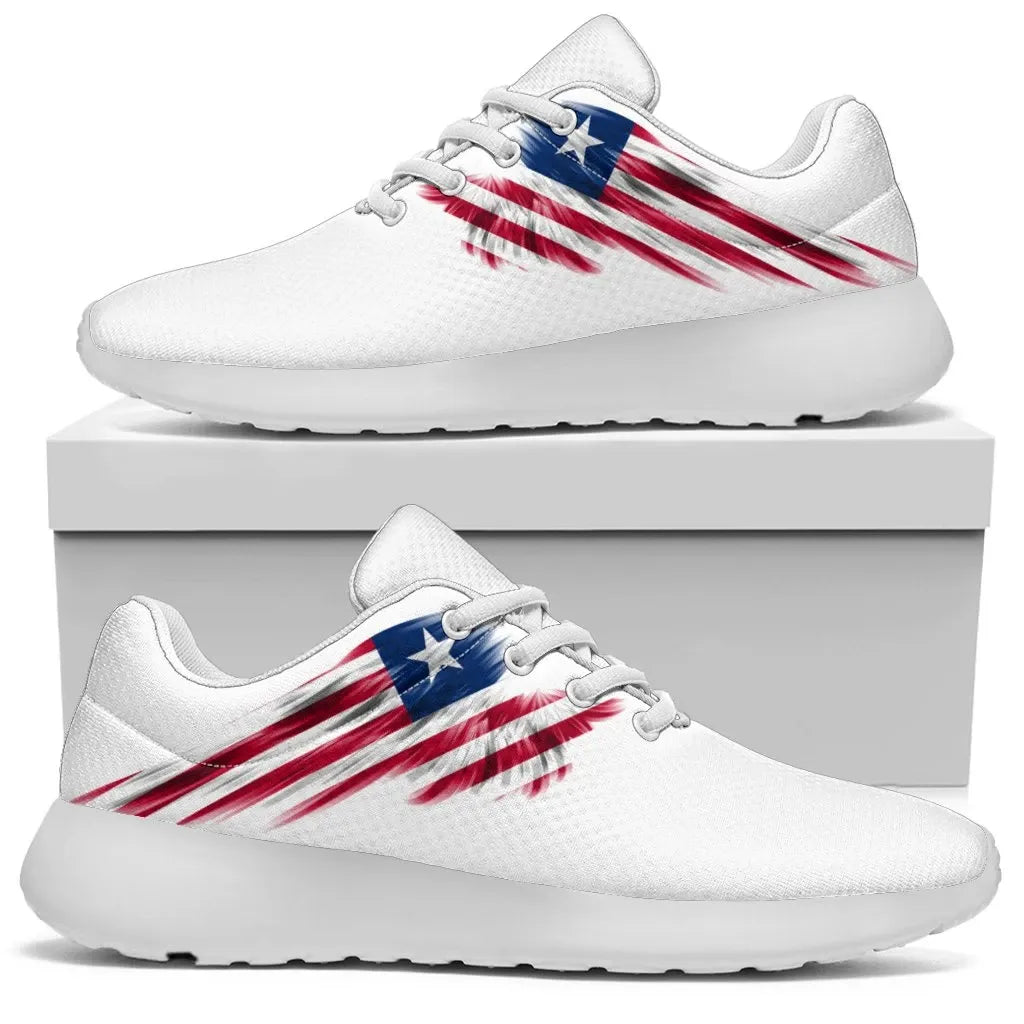 Liberia Sneakers Wings Flag Women's/Men's RLT6 - Wonder Print Shop