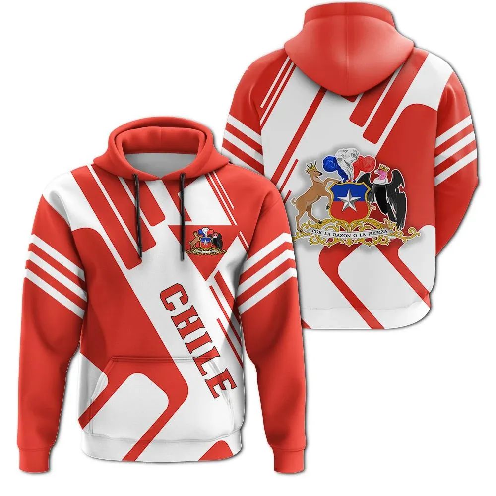 Chile Hoodie Coat Of Arms Rockie RLT7 - Wonder Print Shop