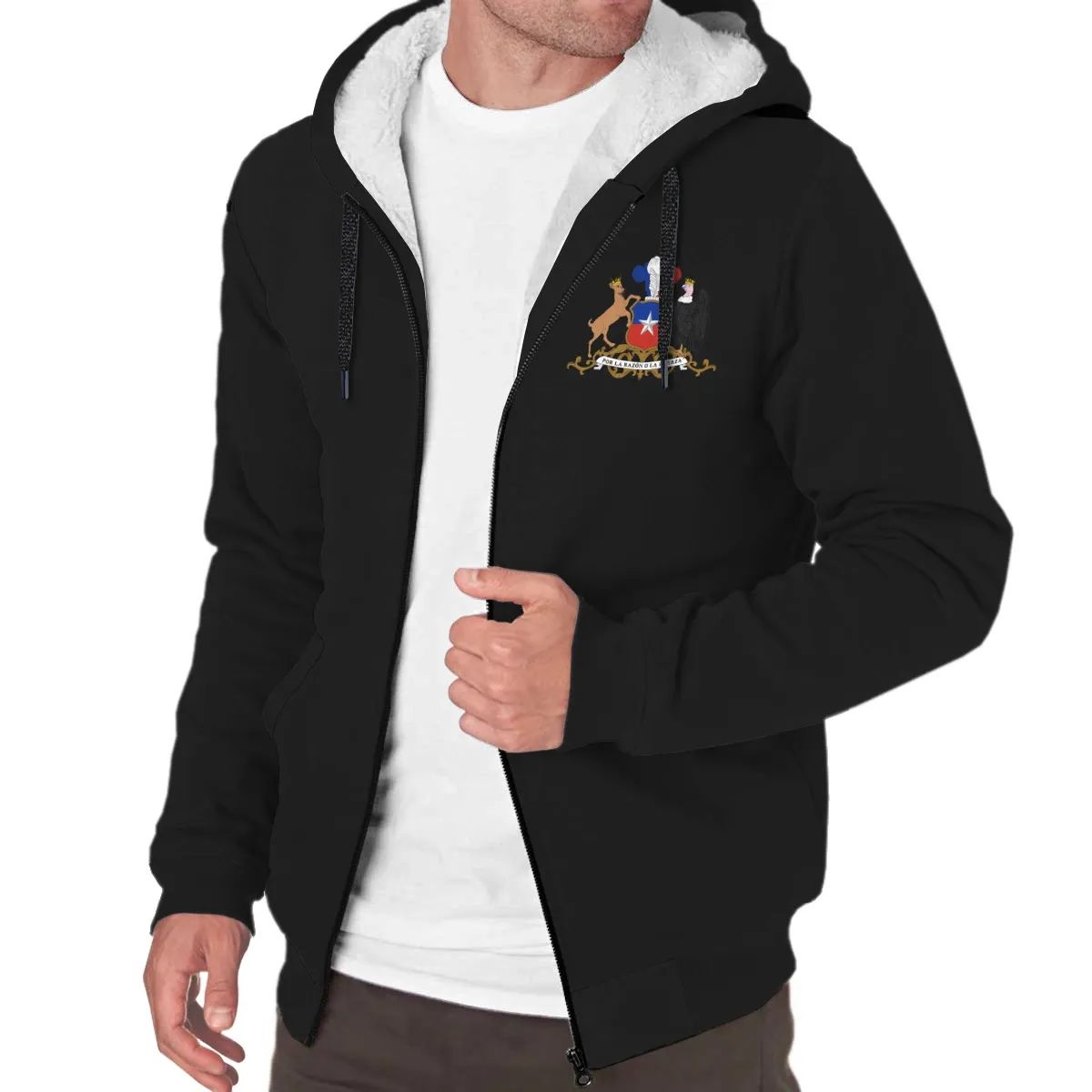 Chile Sherpa Hoodie (Women's/Men's) RLT7 - Wonder Print Shop