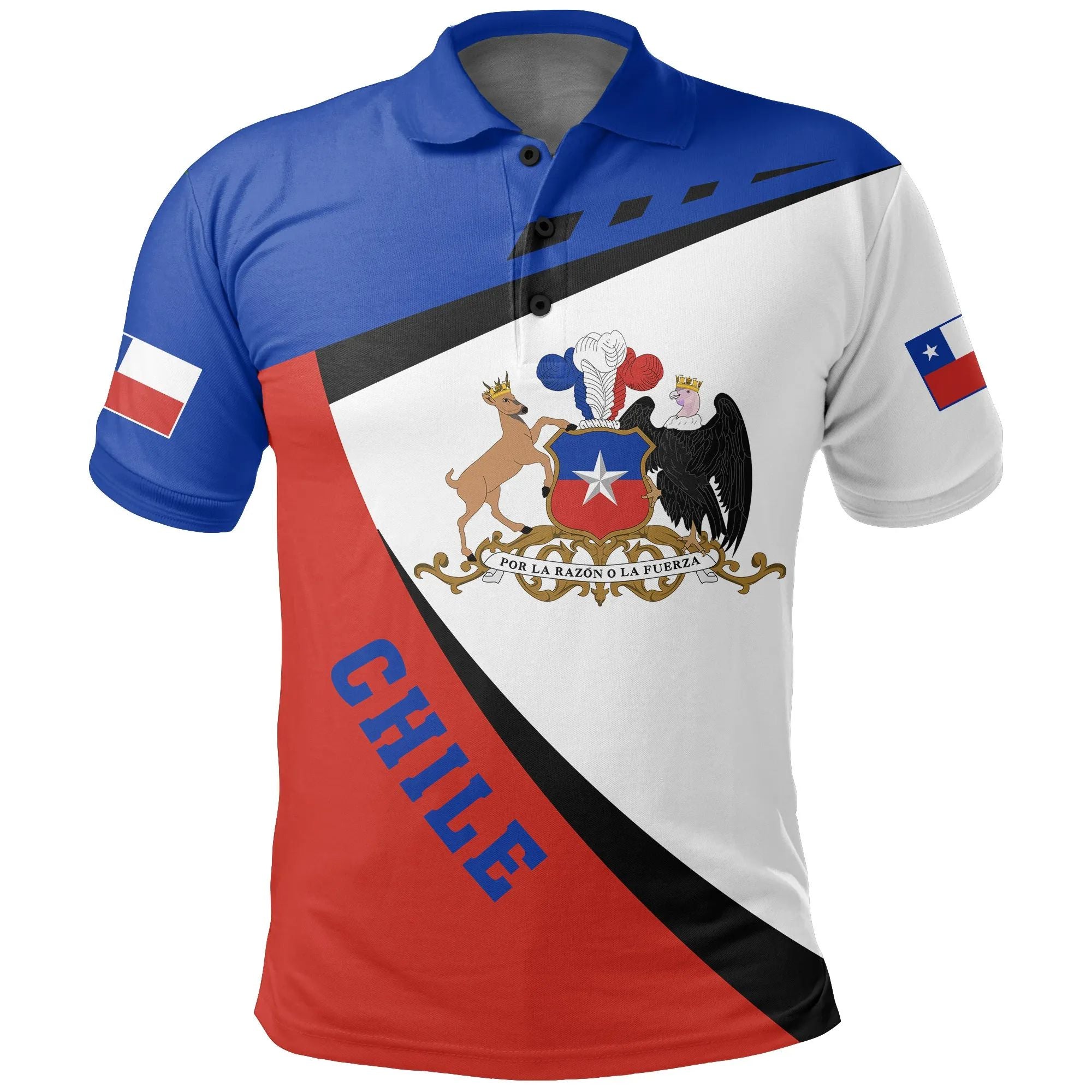 Chile Polo Shirt Neil Style RLT7 - Wonder Print Shop