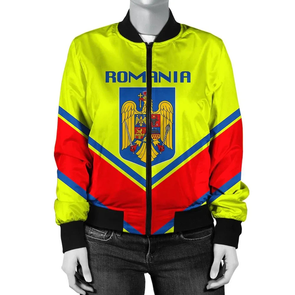 Slovakia Coat Of Arms Women Bomber Jacket Lucian Style RLT13 - Wonder Print Shop