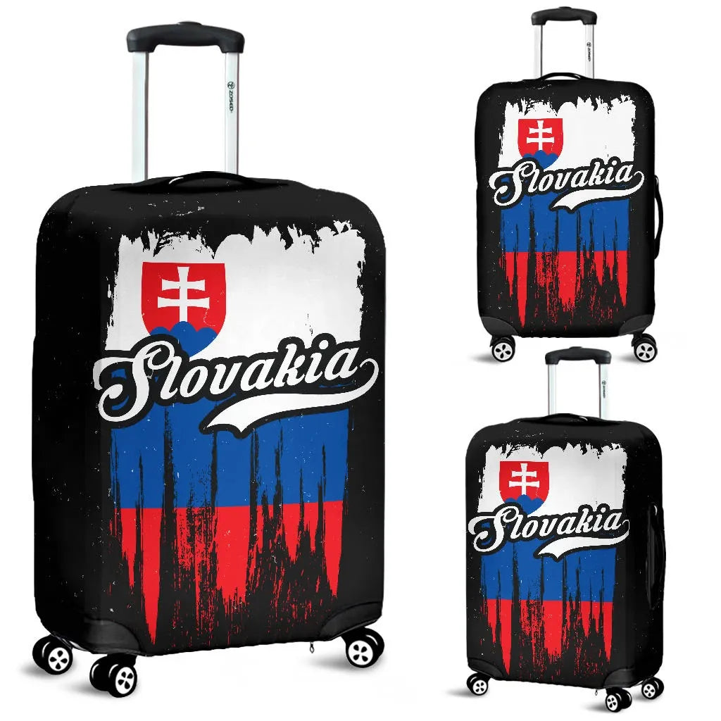 Slovakia Grunge Flag Luggage Cover RLT13 - Wonder Print Shop