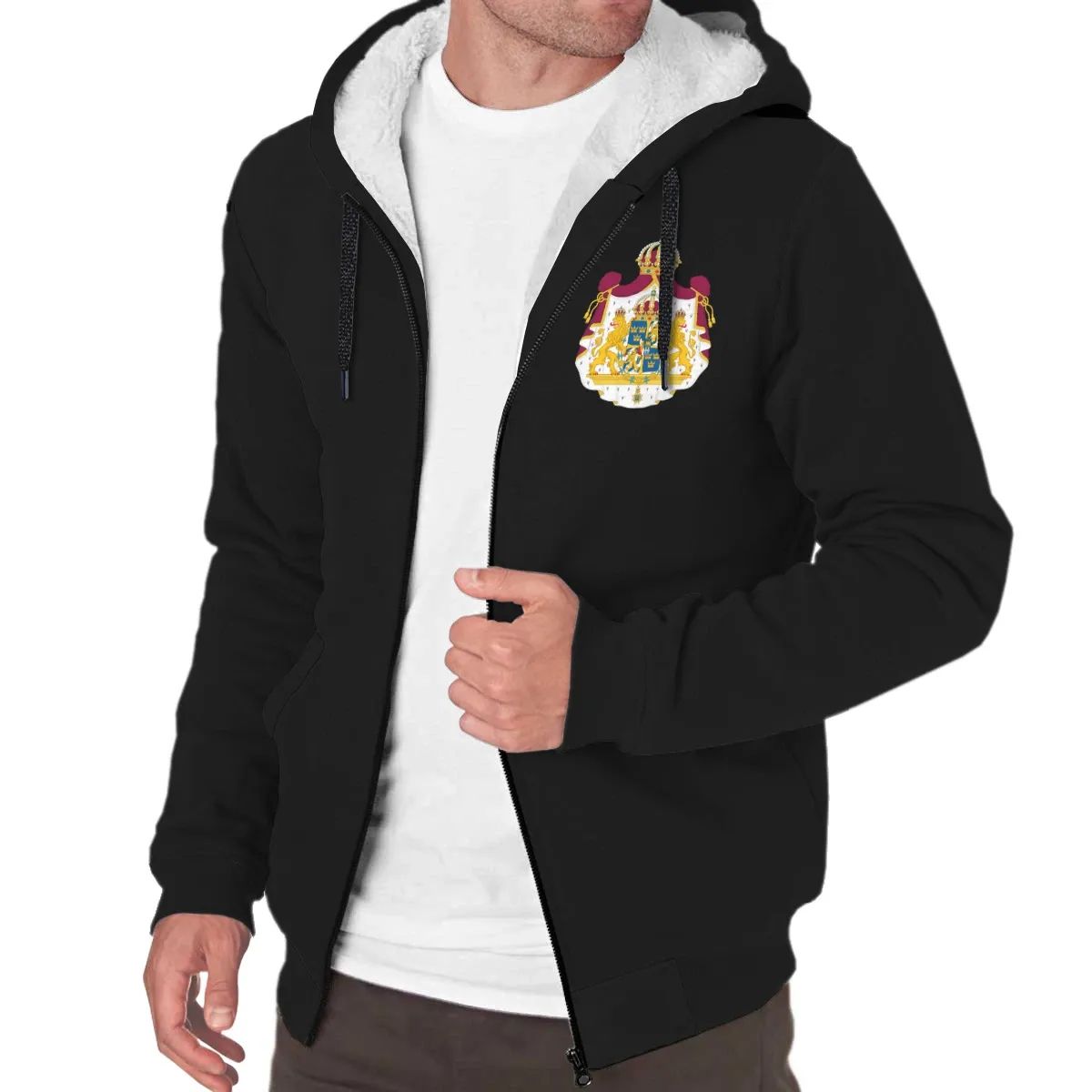 Sweden Sherpa Hoodie RLT7 - Wonder Print Shop