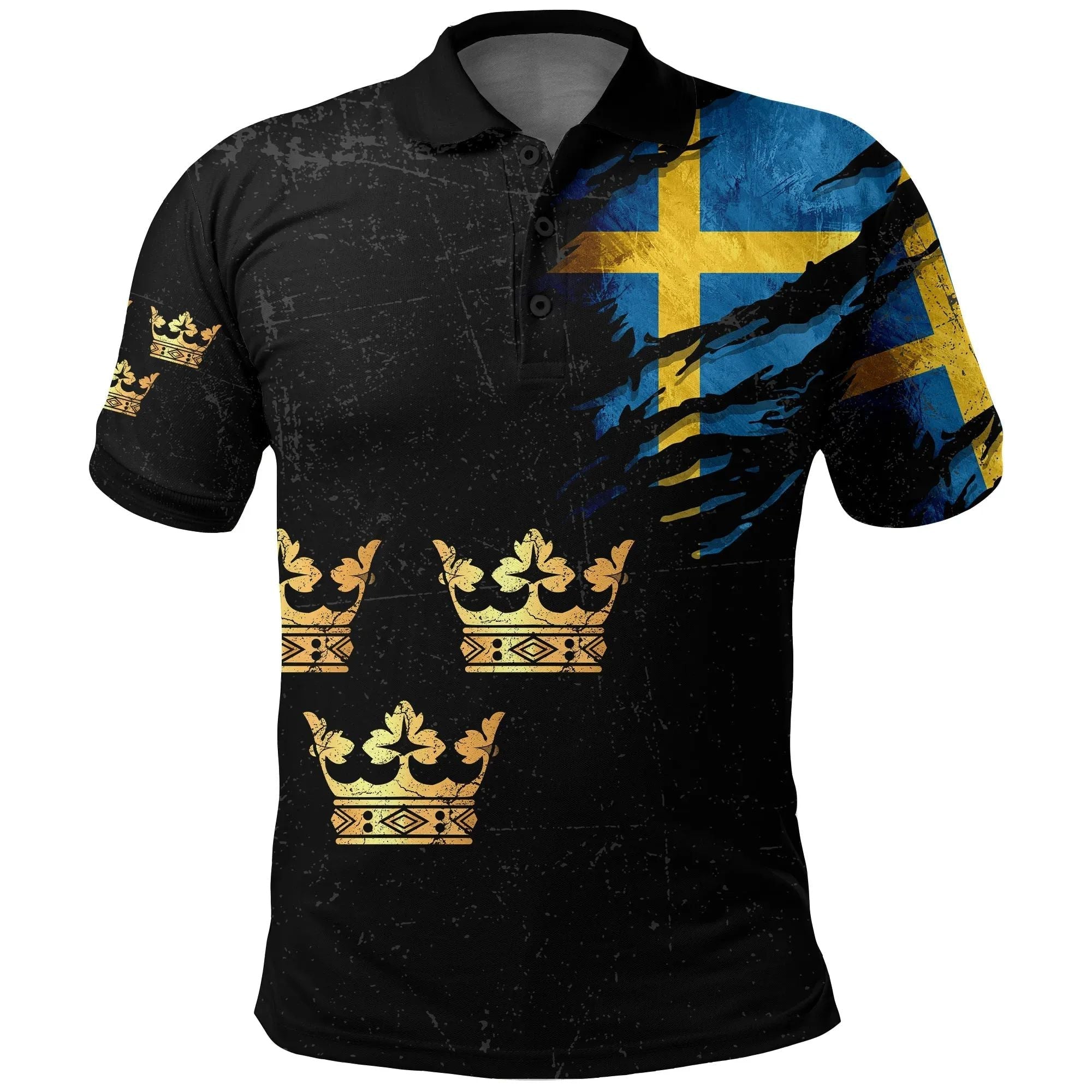 Sweden In Me Polo Shirt Special Grunge Style RLT7 - Wonder Print Shop